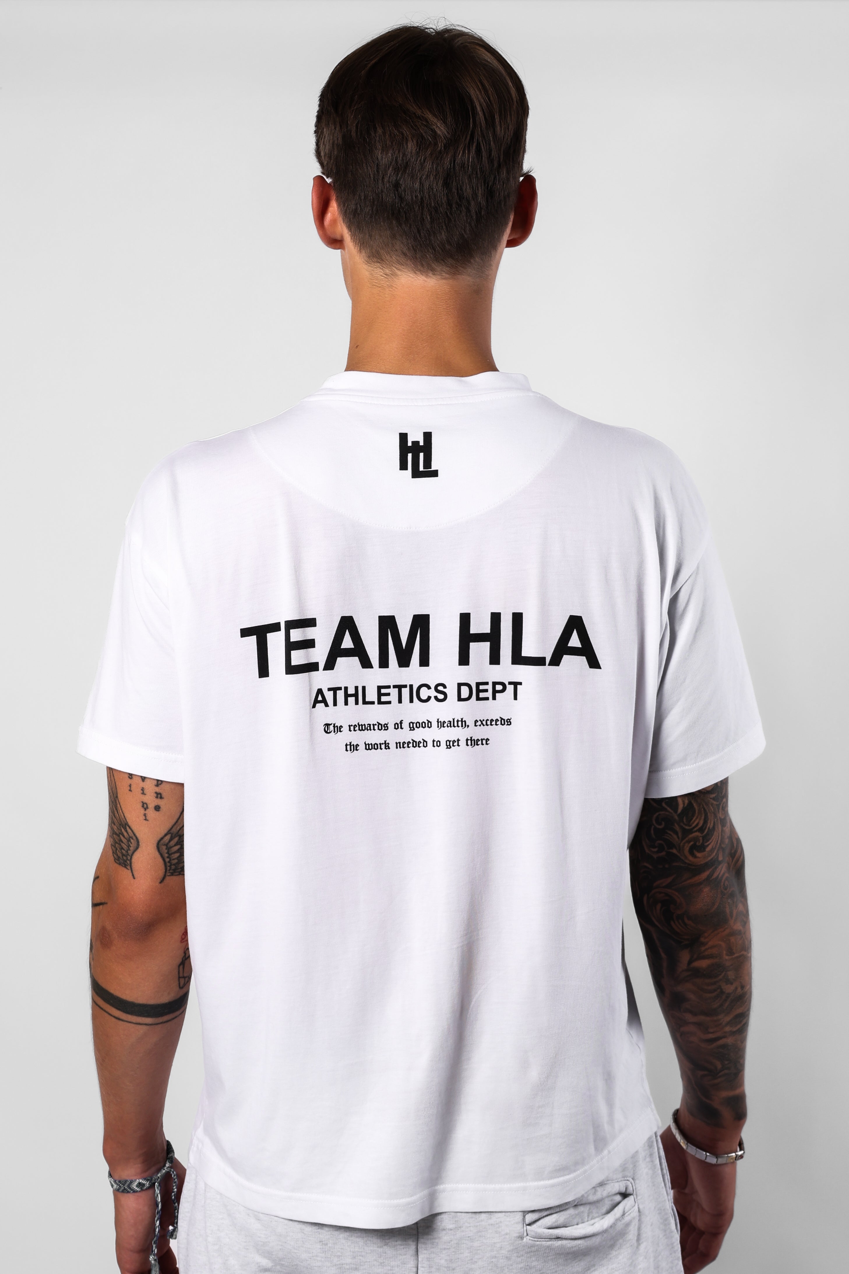 White T-Shirt HLA, back print
