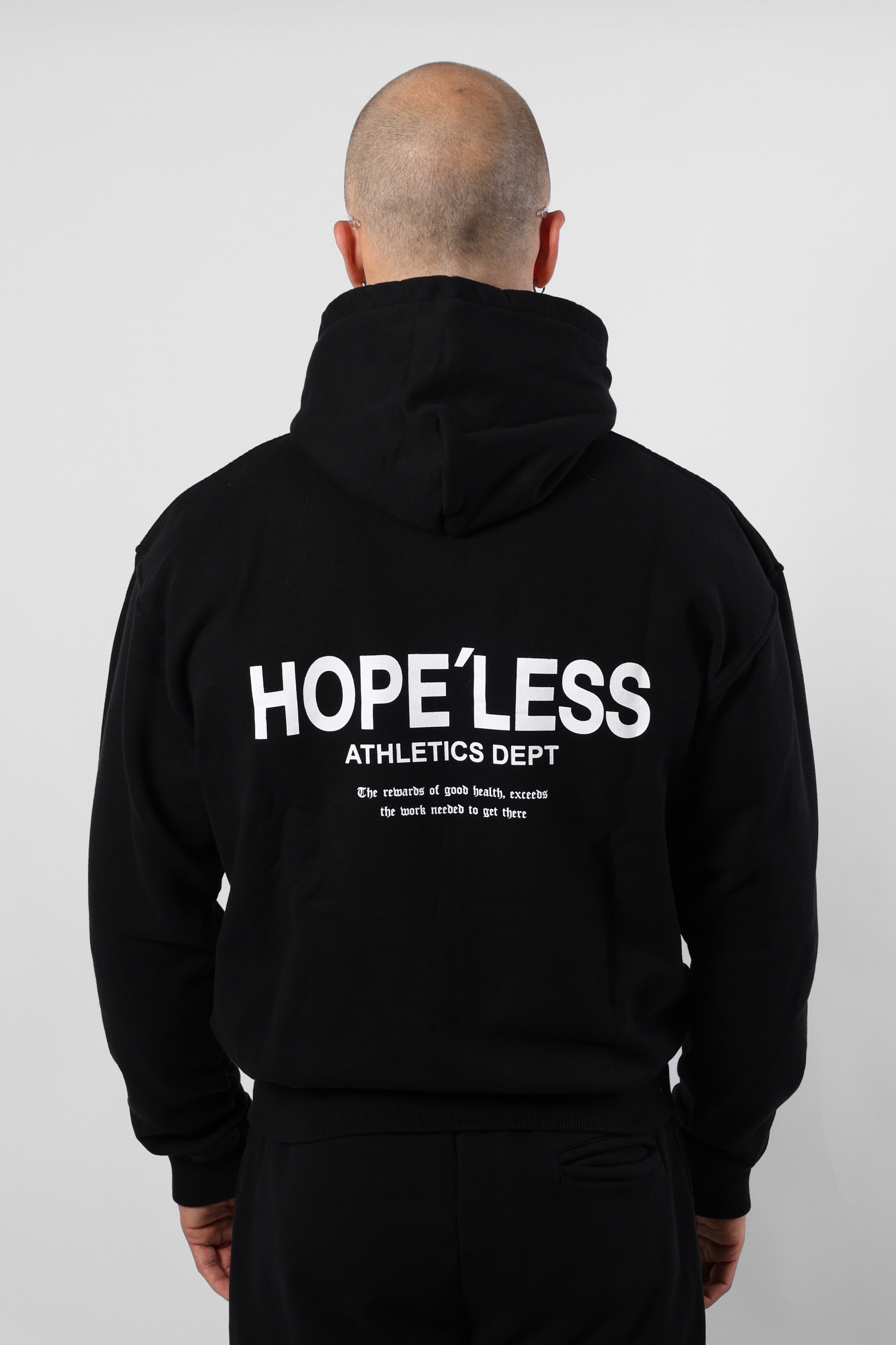 Black Hoodie HLA, back print