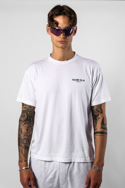 White T-Shirt HLA, front, second model
