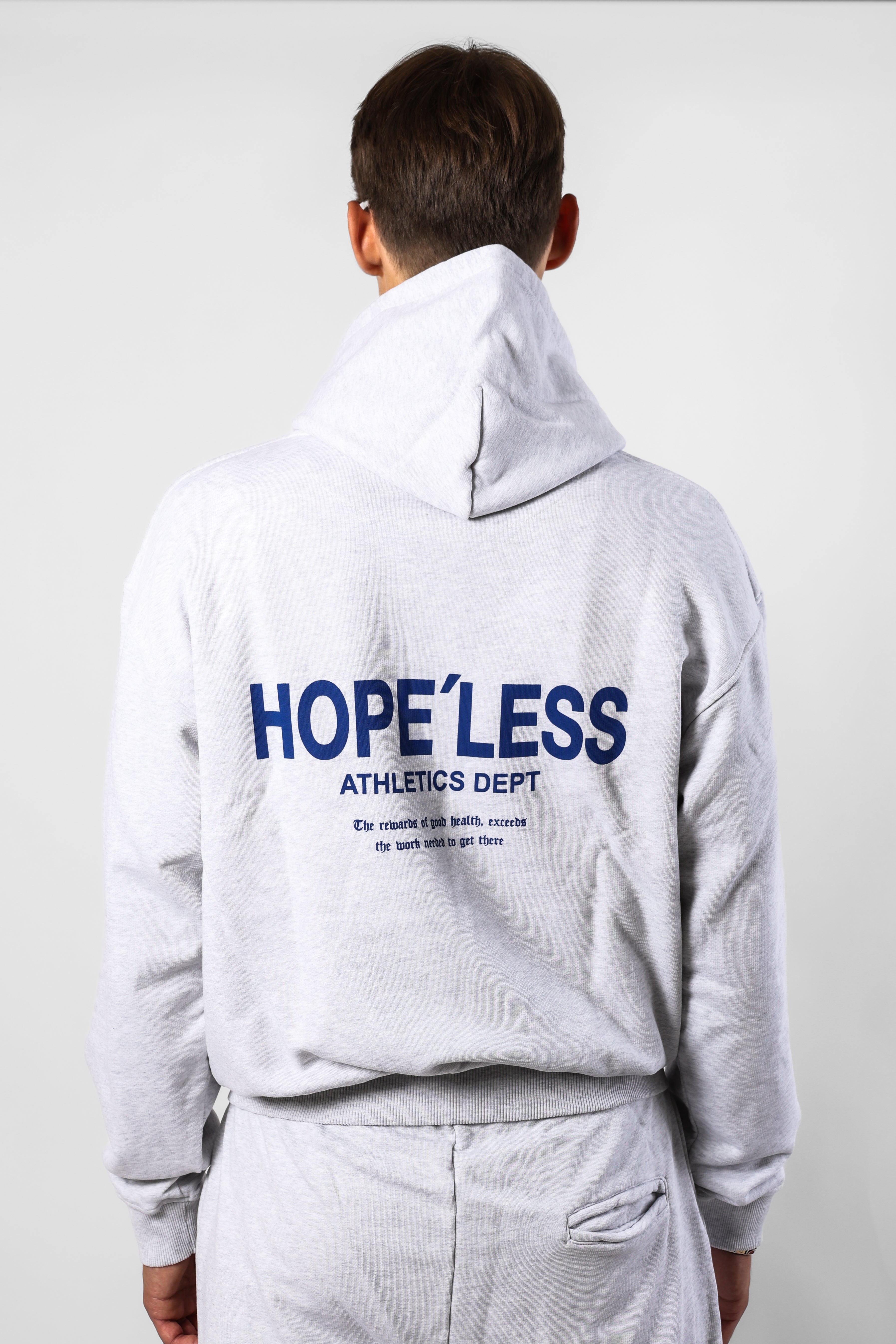 Grey Hoodie HLA, back print