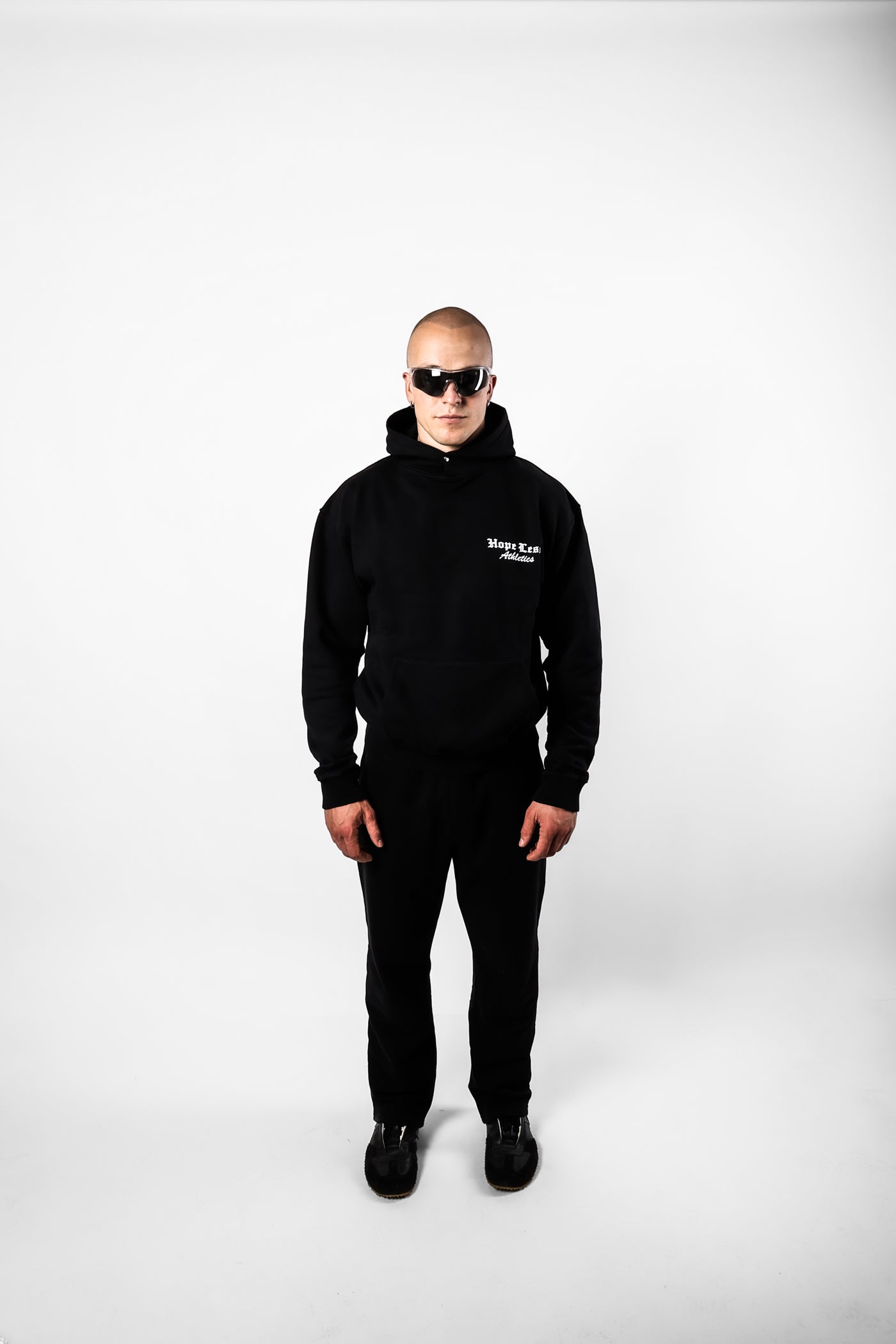 Black Sweatpants Straight Fit HLA, front