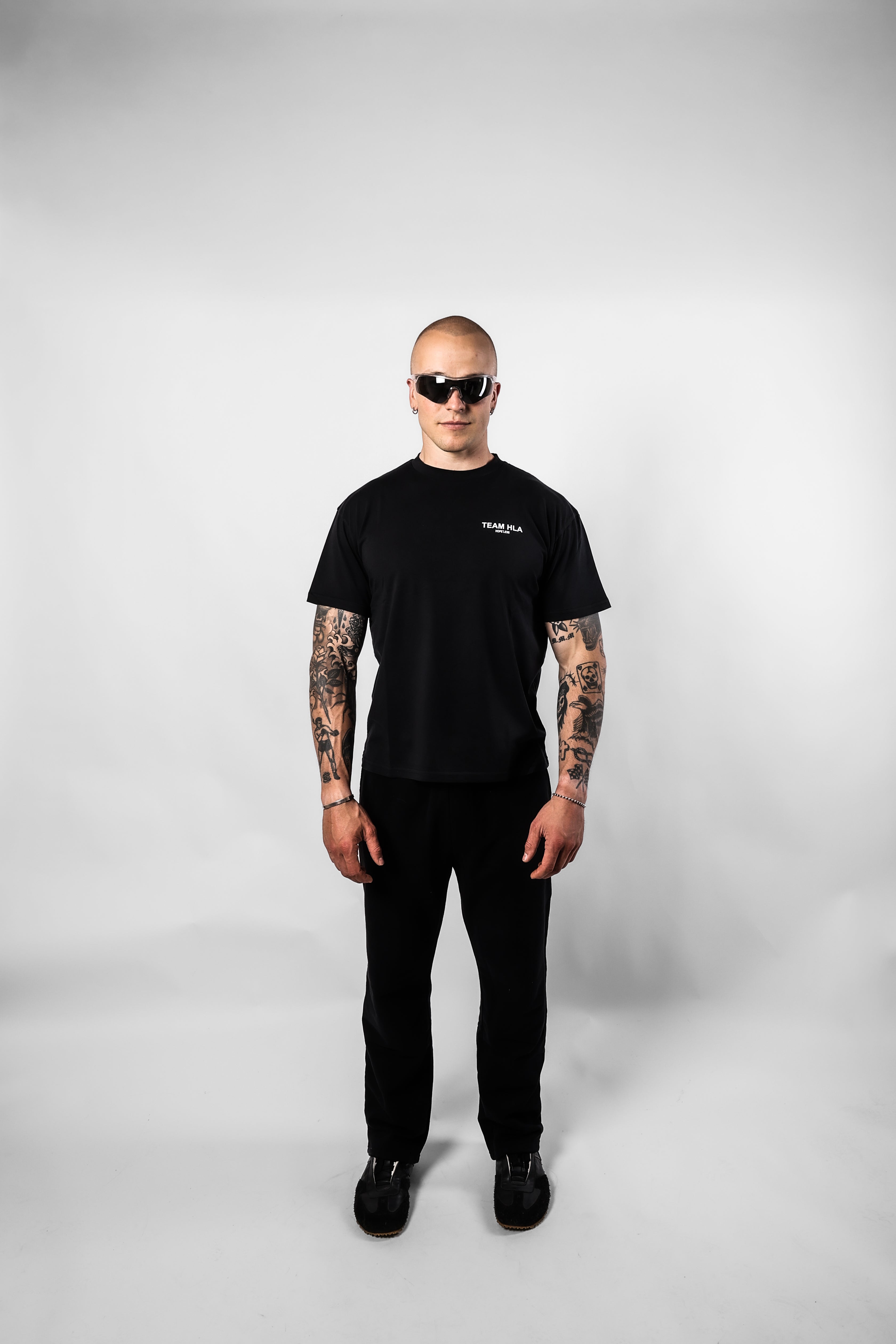 Black T-Shirt HLA, front