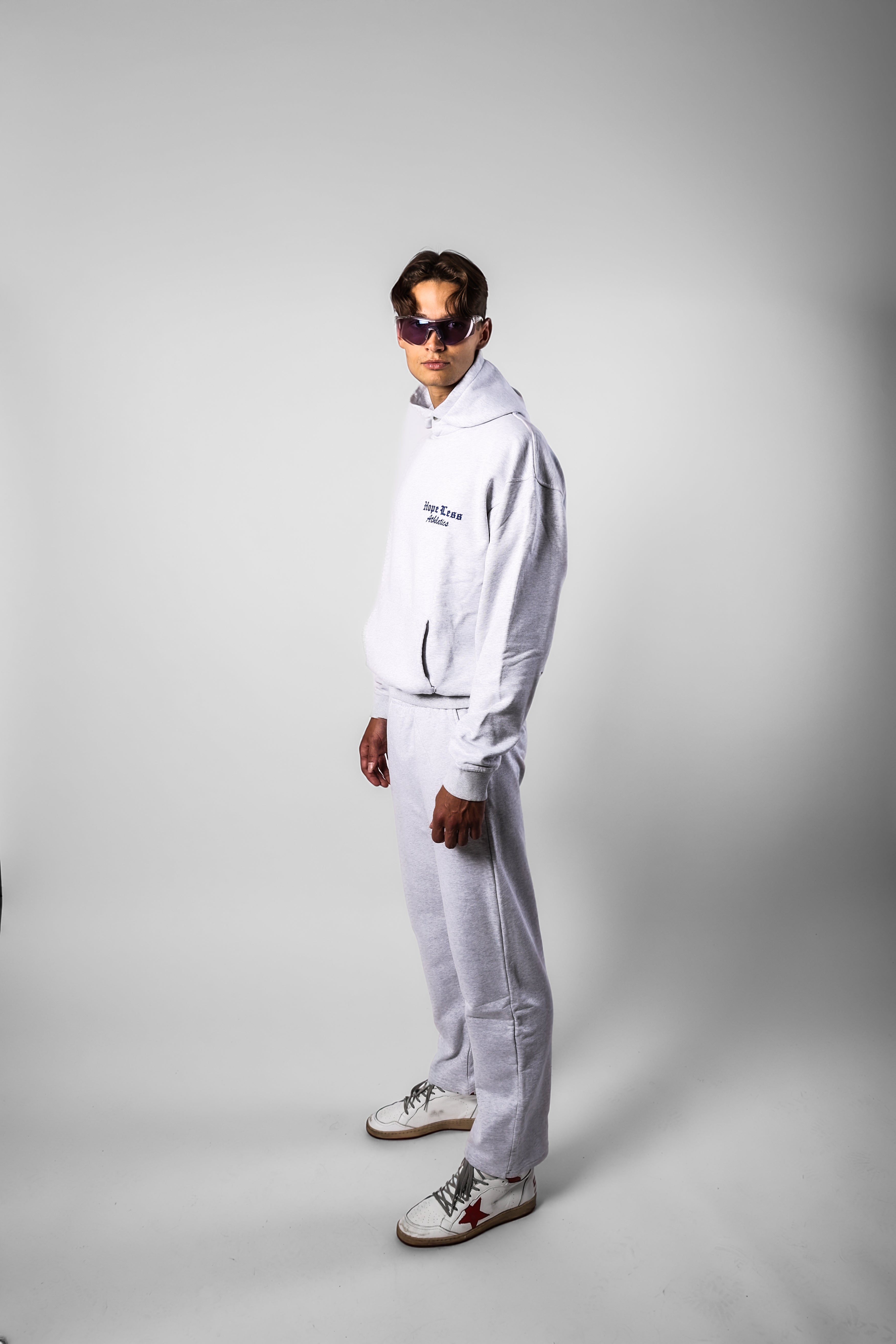 Grey Sweatpants Straight Fit HLA, side