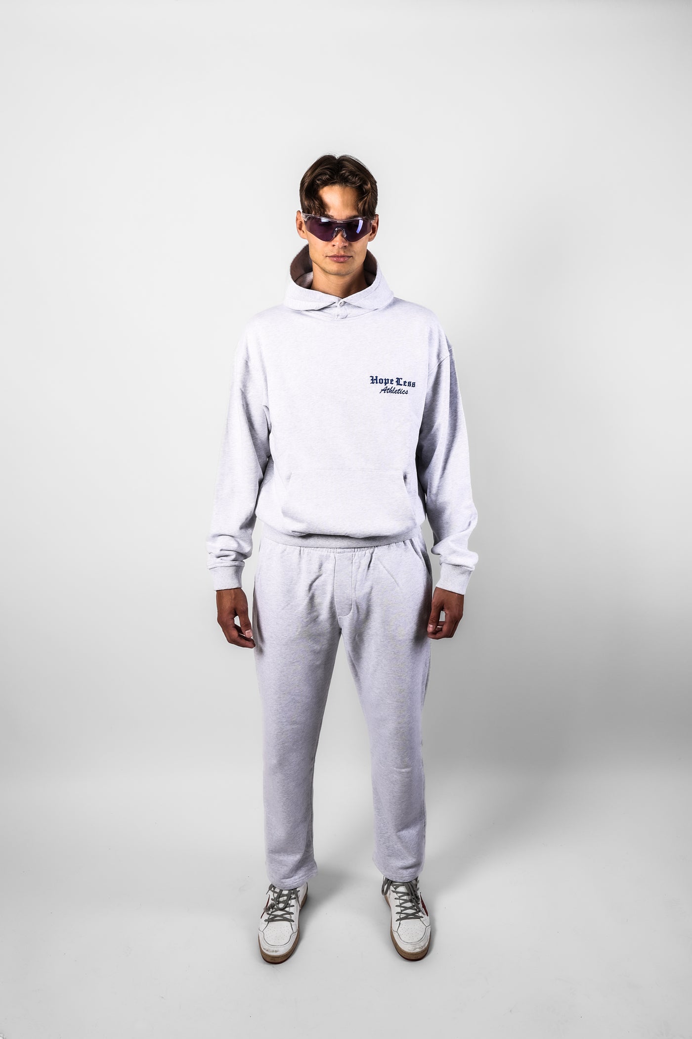Grey Sweatpants Straight Fit HLA, front