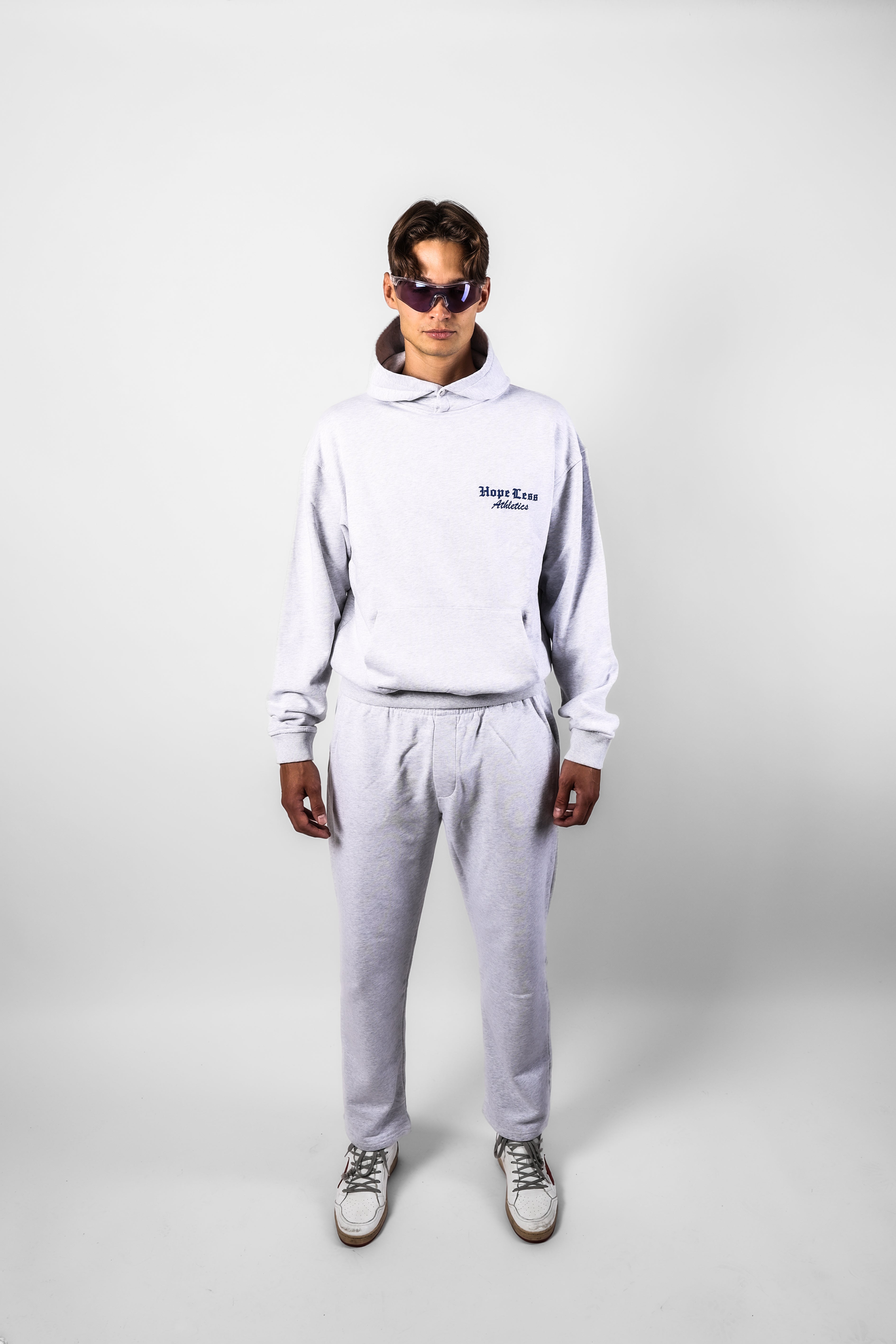 Grey Sweatpants Straight Fit HLA, front